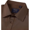 Mens Short Sleeve Dress Shirt Wrinkle Free Summer Button Down Shirts(Brown)