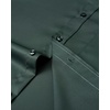 Mens Short Sleeve Dress Shirt Wrinkle Free Summer Button Down Shirts(Dark Green)