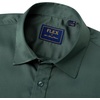 Mens Short Sleeve Dress Shirt Wrinkle Free Summer Button Down Shirts(Dark Green)