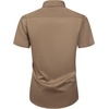 Mens Short Sleeve Dress Shirt Wrinkle Free Summer Button Down Shirts(Dark Khaki)