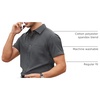 Mens Short Sleeve Dress Shirt Wrinkle Free Summer Button Down Shirts(Gray)