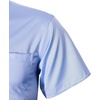 Mens Short Sleeve Dress Shirt Wrinkle Free Summer Button Down Shirts(Light Blue)