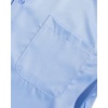 Mens Short Sleeve Dress Shirt Wrinkle Free Summer Button Down Shirts(Light Blue)