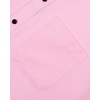 Mens Short Sleeve Dress Shirt Wrinkle Free Summer Button Down Shirts(Pink)