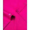 Mens Short Sleeve Dress Shirt Wrinkle Free Summer Button Down Shirts(Rose Red)