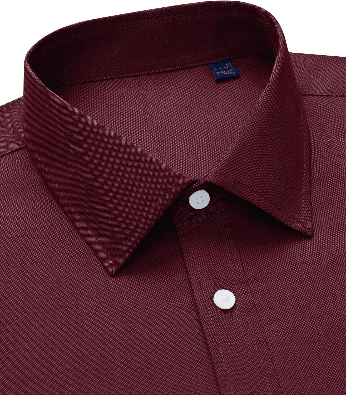 image:imageAlimens amp Gentle Mens Oxford Button Down Shirt with PocketBurgundy