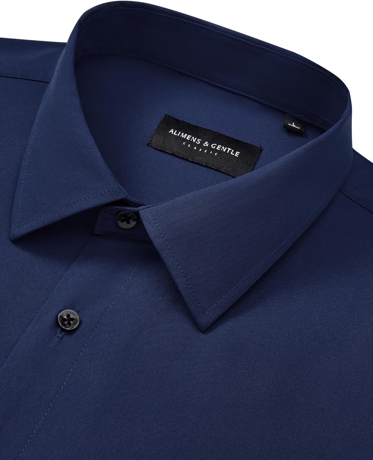 image:imageMens Dress Shirts Long Sleeve Wrinkle Free Business Button Up ShirtsNavy Blue