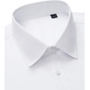 Alimens & Gentle Mens Oxford Button Down Shirt with Pocket(All White)