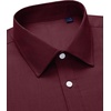 Alimens & Gentle Mens Oxford Button Down Shirt with Pocket(Burgundy)