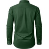 Alimens & Gentle Mens Oxford Button Down Shirt with Pocket(Dark Green)