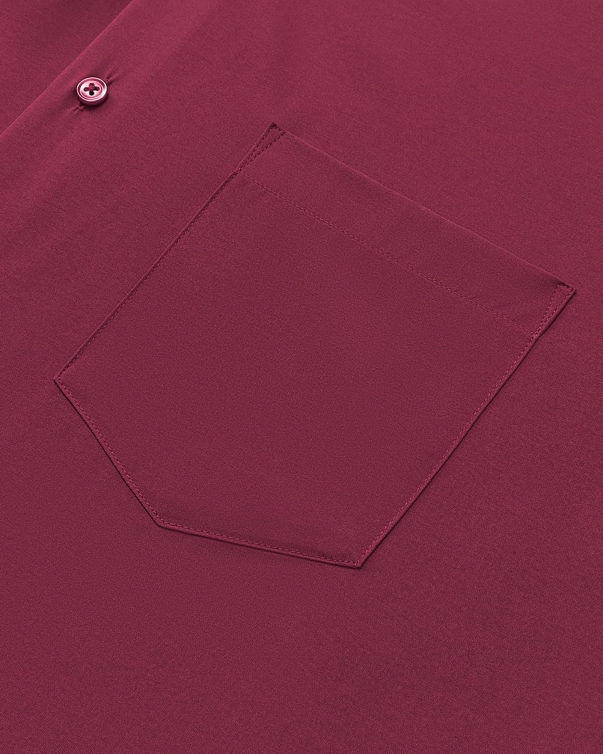 image:imageMens Dress Shirts Stretch Long Sleeve Wrinkle Free Work Button Down ShirtBurgundy