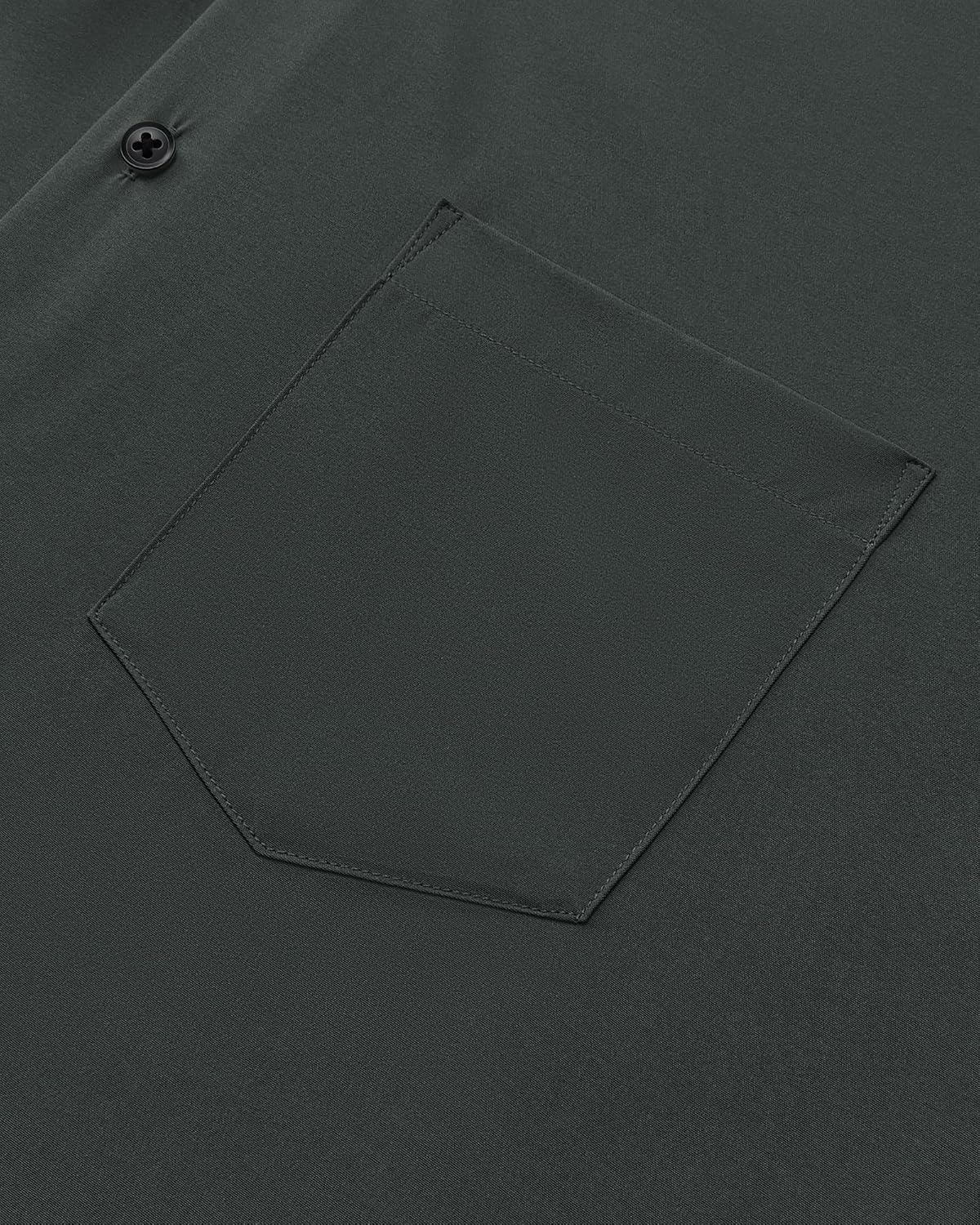 image:imageMens Dress Shirts Stretch Long Sleeve Wrinkle Free Work Button Down ShirtCharcoal