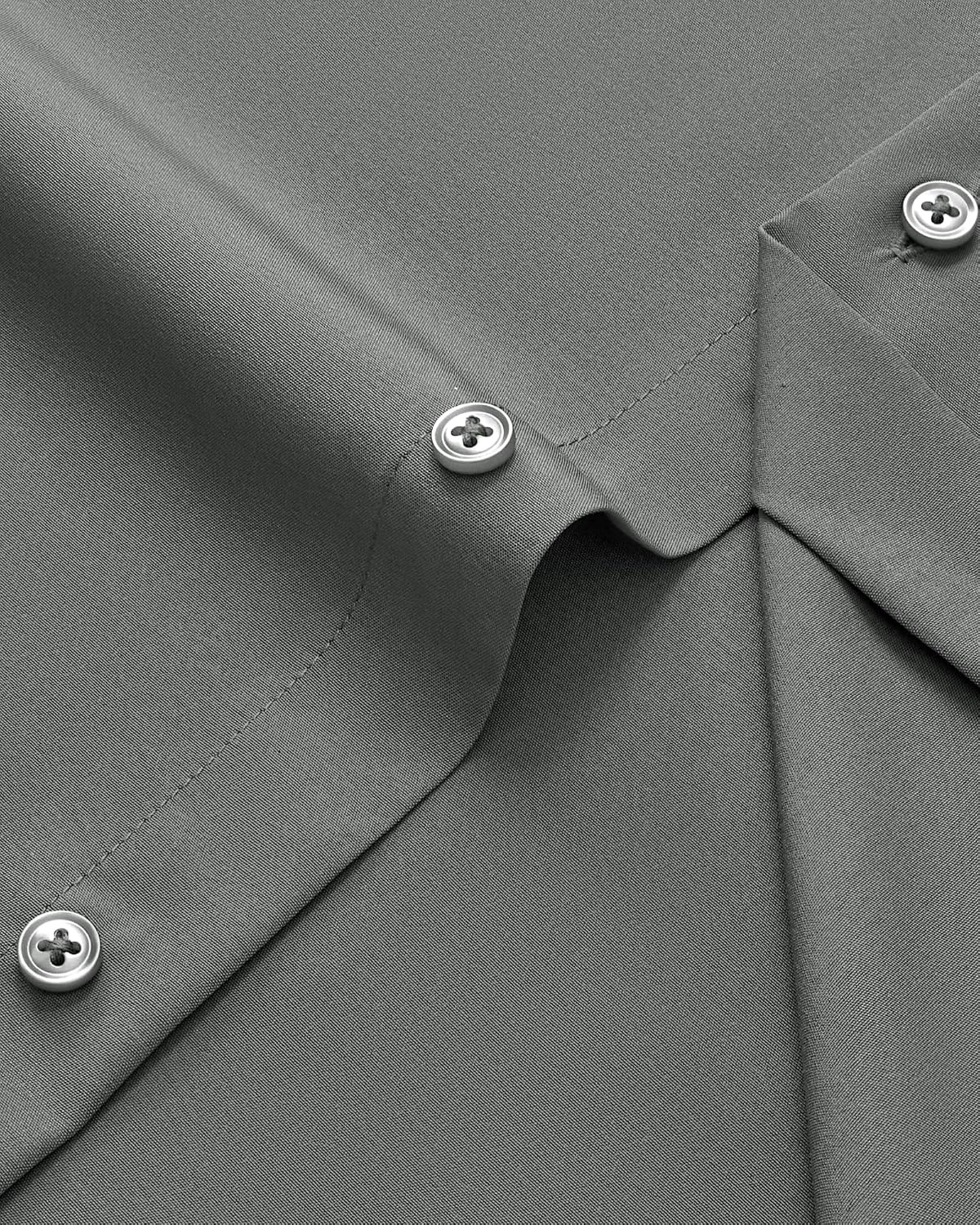 image:imageMens Dress Shirts Stretch Long Sleeve Wrinkle Free Work Button Down ShirtGrey
