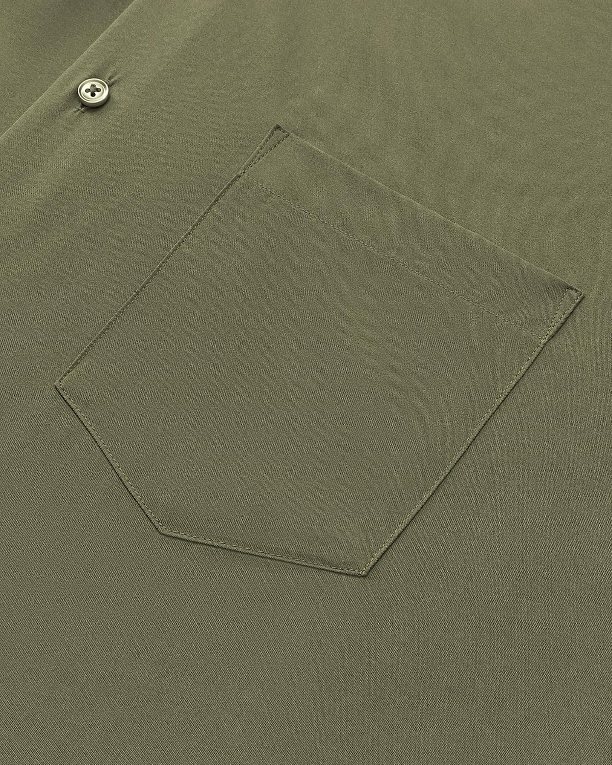image:imageMens Dress Shirts Stretch Long Sleeve Wrinkle Free Work Button Down ShirtOlive Green