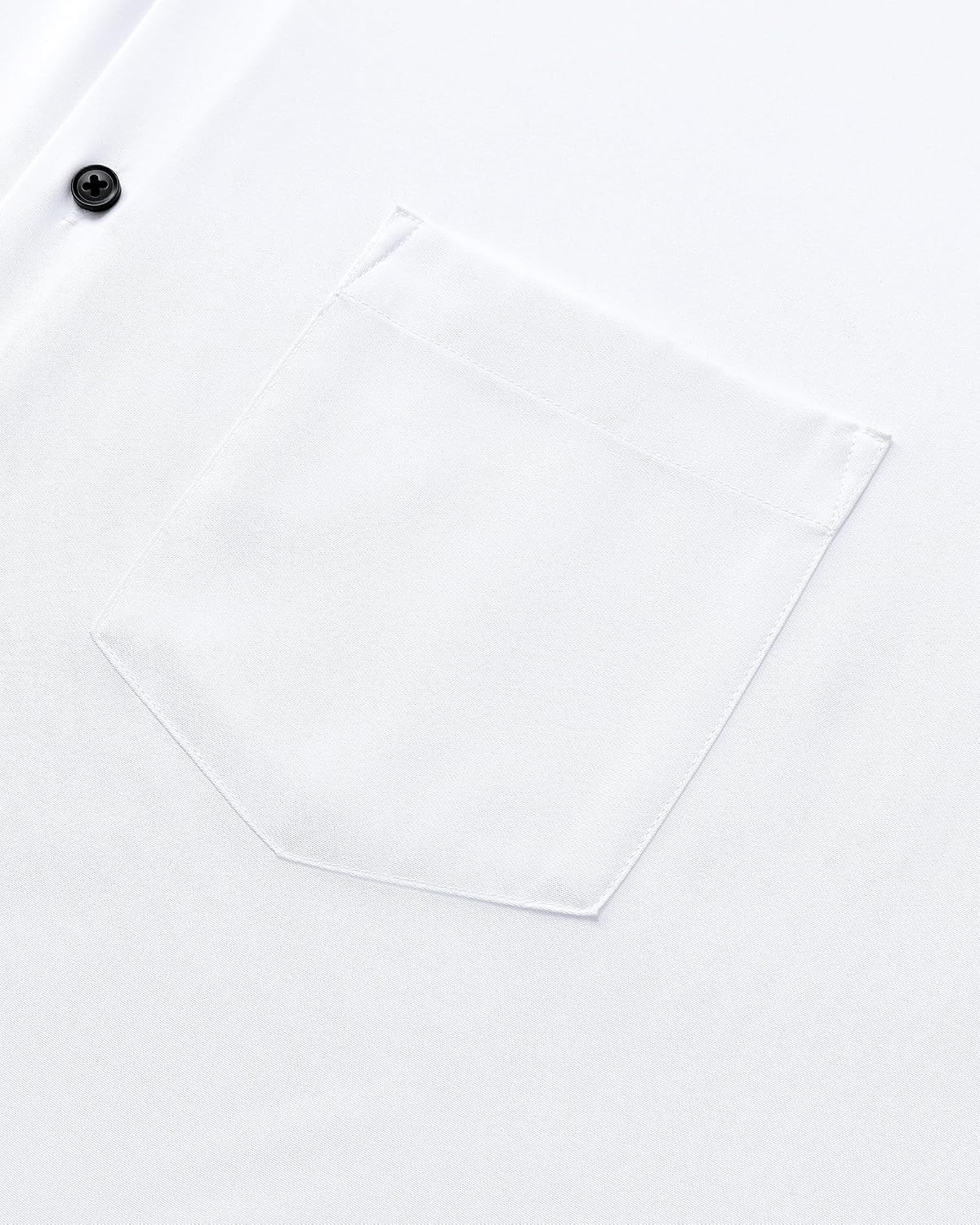 image:imageMens Dress Shirts Stretch Long Sleeve Wrinkle Free Work Button Down ShirtWhite Black