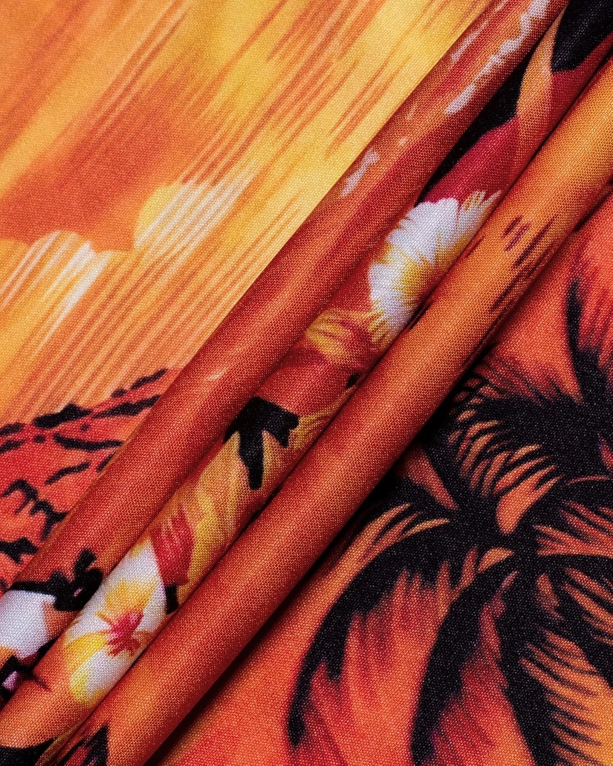 image:imageMens Hawaiian Shirt Summer Beach Casual Short Sleeve Button Down ShirtsDusk
