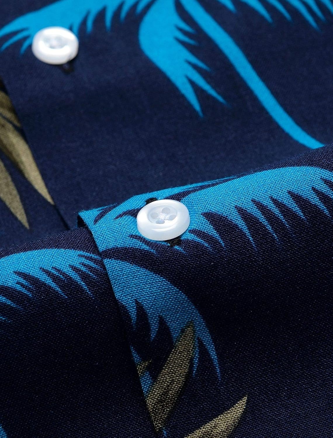 image:imageMens Hawaiian Shirt Summer Beach Casual Short Sleeve Button Down ShirtsNavy Blue