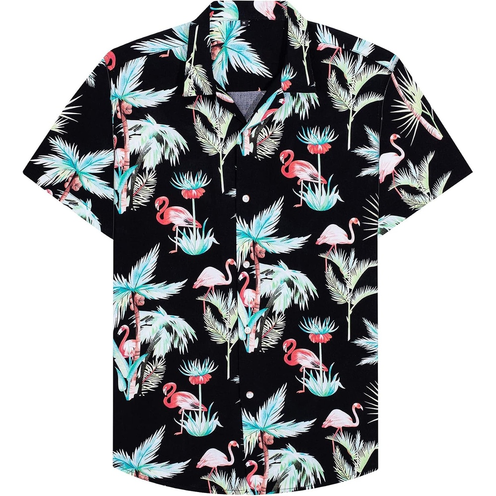 image:imageMens Hawaiian Shirt Summer Beach Casual Short Sleeve Button Down Shirts1696