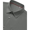 Mens Dress Shirts Stretch Long Sleeve Wrinkle Free Work Button Down Shirt(Grey)
