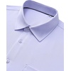 Mens Dress Shirts Stretch Long Sleeve Wrinkle Free Work Button Down Shirt(Light Purple)