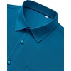 Mens Dress Shirts Stretch Long Sleeve Wrinkle Free Work Button Down Shirt(Peacock Blue)