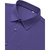 Mens Dress Shirts Stretch Long Sleeve Wrinkle Free Work Button Down Shirt(Purple)
