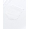 Mens Dress Shirts Stretch Long Sleeve Wrinkle Free Work Button Down Shirt(White)