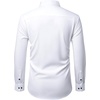 Mens Dress Shirts Stretch Long Sleeve Wrinkle Free Work Button Down Shirt(White Black)