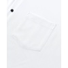 Mens Dress Shirts Stretch Long Sleeve Wrinkle Free Work Button Down Shirt(White Black)