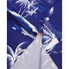 Mens Hawaiian Shirt Summer Beach Casual Short Sleeve Button Down Shirts(Bright Blue Beach)