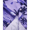 Mens Hawaiian Shirt Summer Beach Casual Short Sleeve Button Down Shirts(Purple Beach)