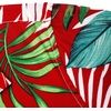 Mens Hawaiian Shirt Summer Beach Casual Short Sleeve Button Down Shirts(Red Green)