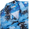 Mens Hawaiian Shirt Summer Beach Casual Short Sleeve Button Down Shirts(Sky Blue Beach)