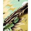 Mens Hawaiian Shirt Summer Beach Casual Short Sleeve Button Down Shirts(Yellow Beach)