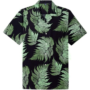 Mens Hawaiian Shirt Summer Beach Casual Short Sleeve Button Down Shirts(1630 05)