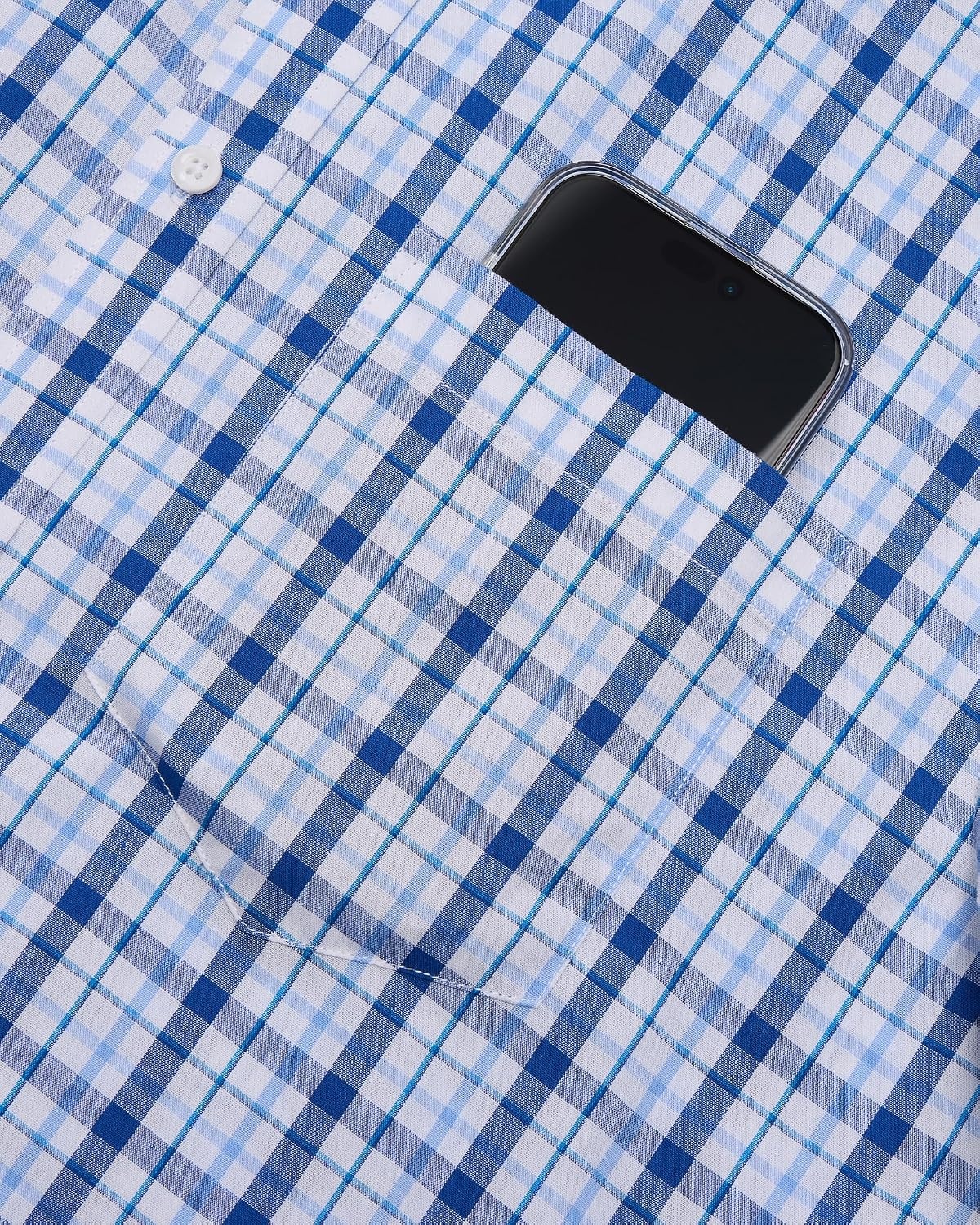 image:imageAlimens amp Gentle Plaid Mens Short Sleeve Button Down Shirts with PocketBlue Navy Plaid