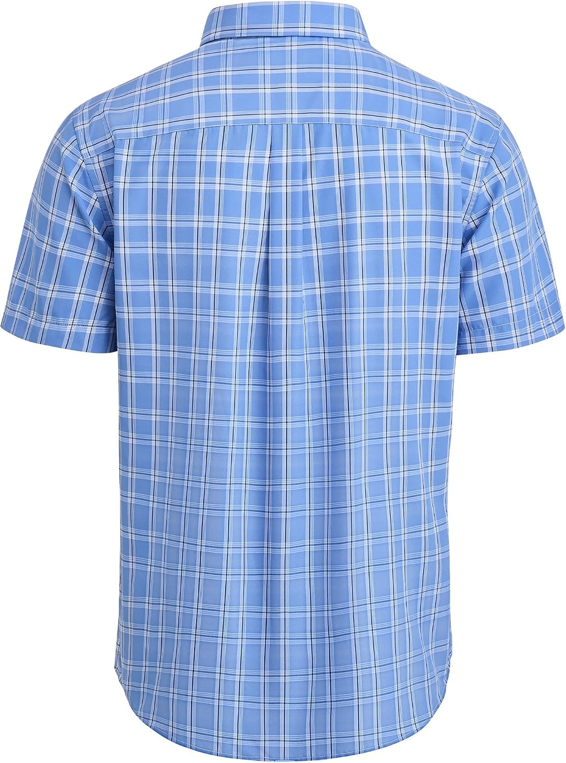 image:imageAlimens amp Gentle Plaid Mens Short Sleeve Button Down Shirts with PocketBlue Plaid