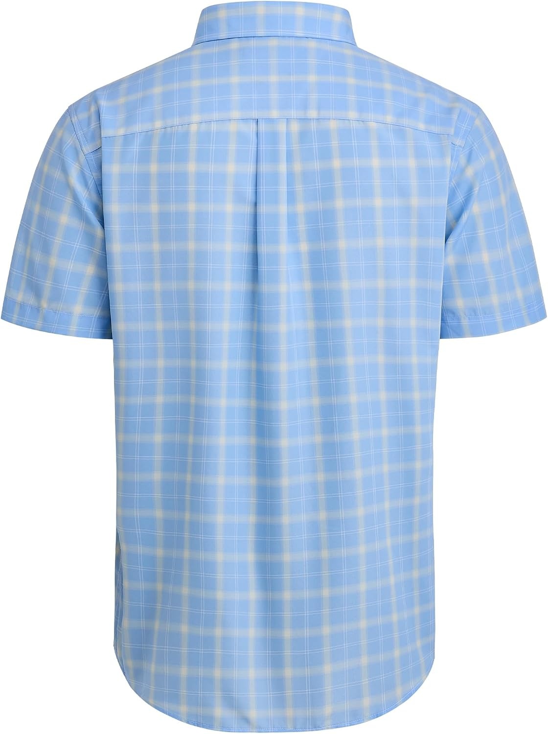 image:imageAlimens amp Gentle Plaid Mens Short Sleeve Button Down Shirts with PocketBlue Yellow Plaid