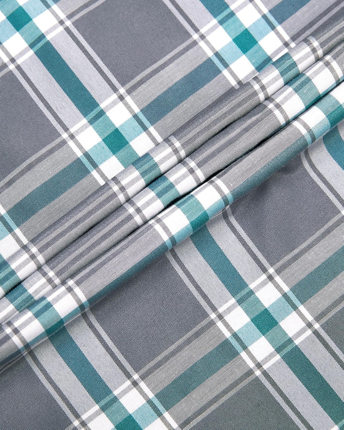 image:imageAlimens amp Gentle Plaid Mens Short Sleeve Button Down Shirts with PocketGrey Green Plaid