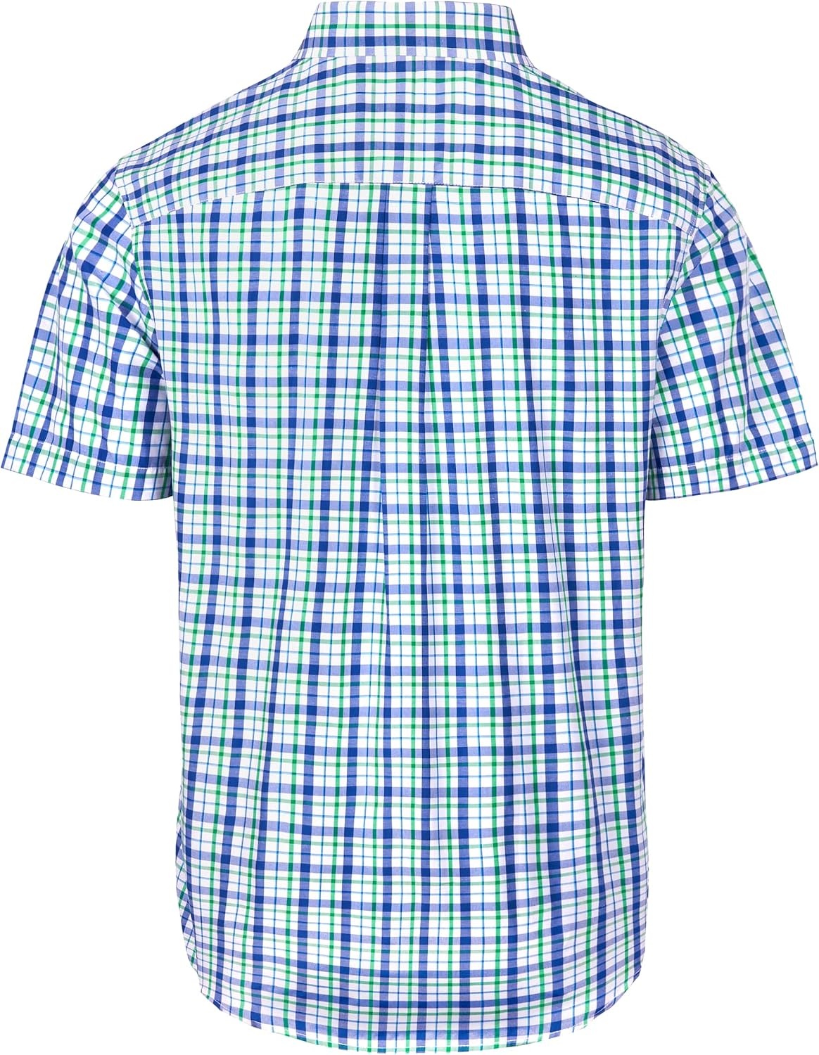 image:imageAlimens amp Gentle Plaid Mens Short Sleeve Button Down Shirts with PocketNavy Green Check