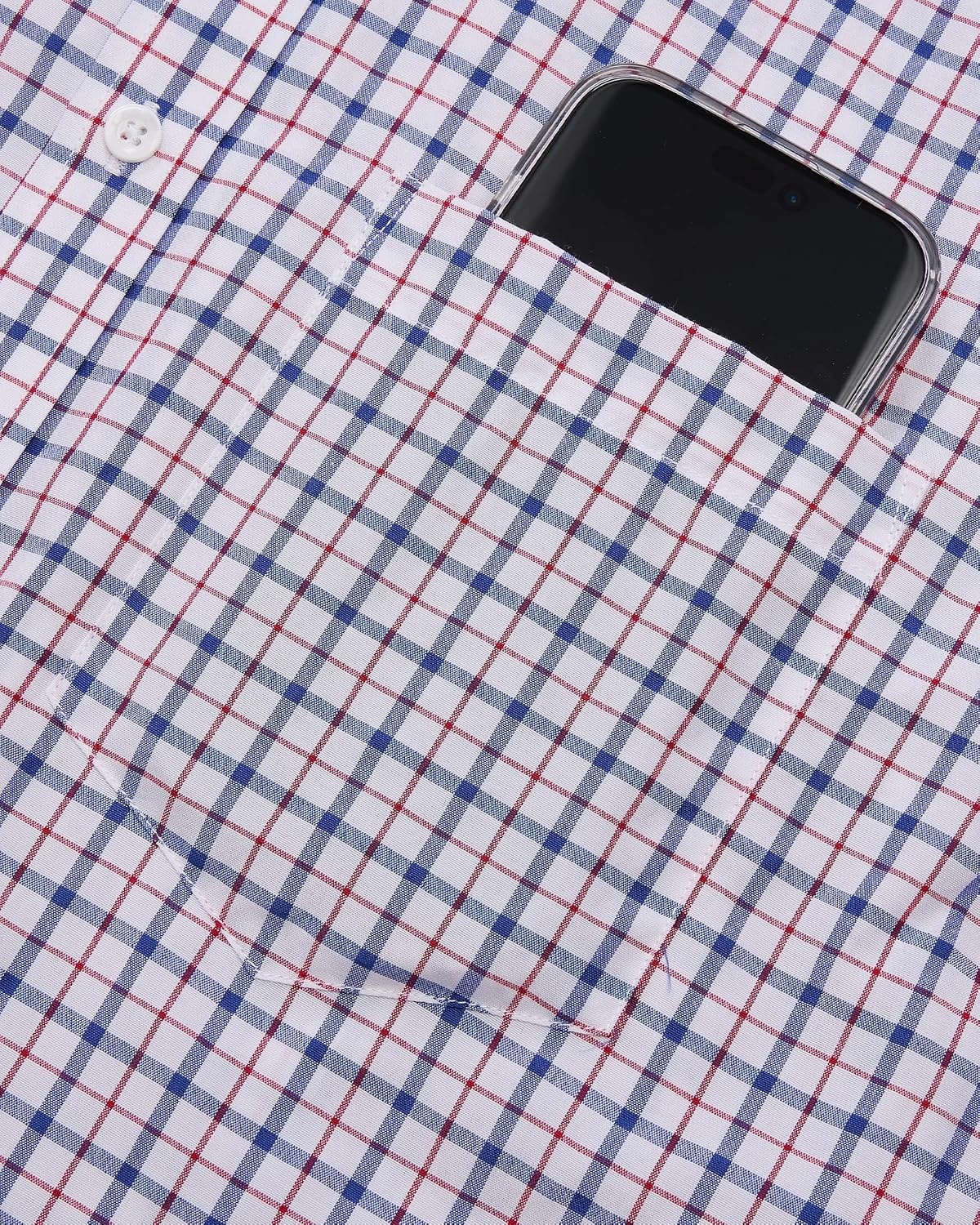 image:imageAlimens amp Gentle Plaid Mens Short Sleeve Button Down Shirts with PocketNavy Red Plaid