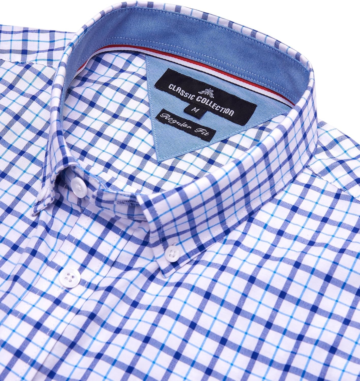 image:imageAlimens amp Gentle Plaid Mens Short Sleeve Button Down Shirts with PocketNavy Red Small Plaid