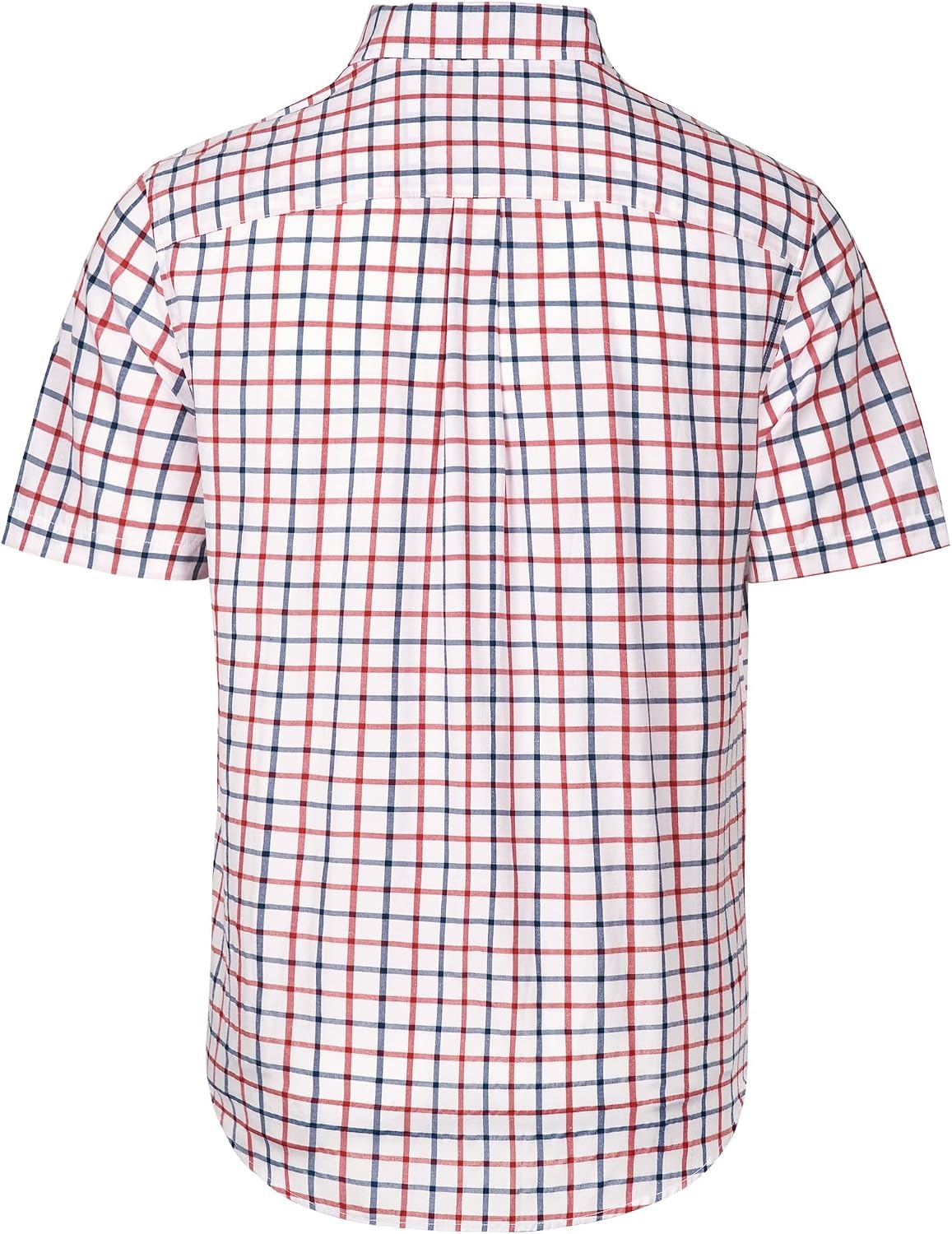 image:imageAlimens amp Gentle Plaid Mens Short Sleeve Button Down Shirts with PocketRed Check