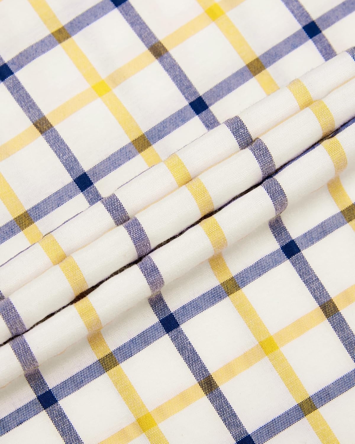 image:imageAlimens amp Gentle Plaid Mens Short Sleeve Button Down Shirts with PocketYellow Check