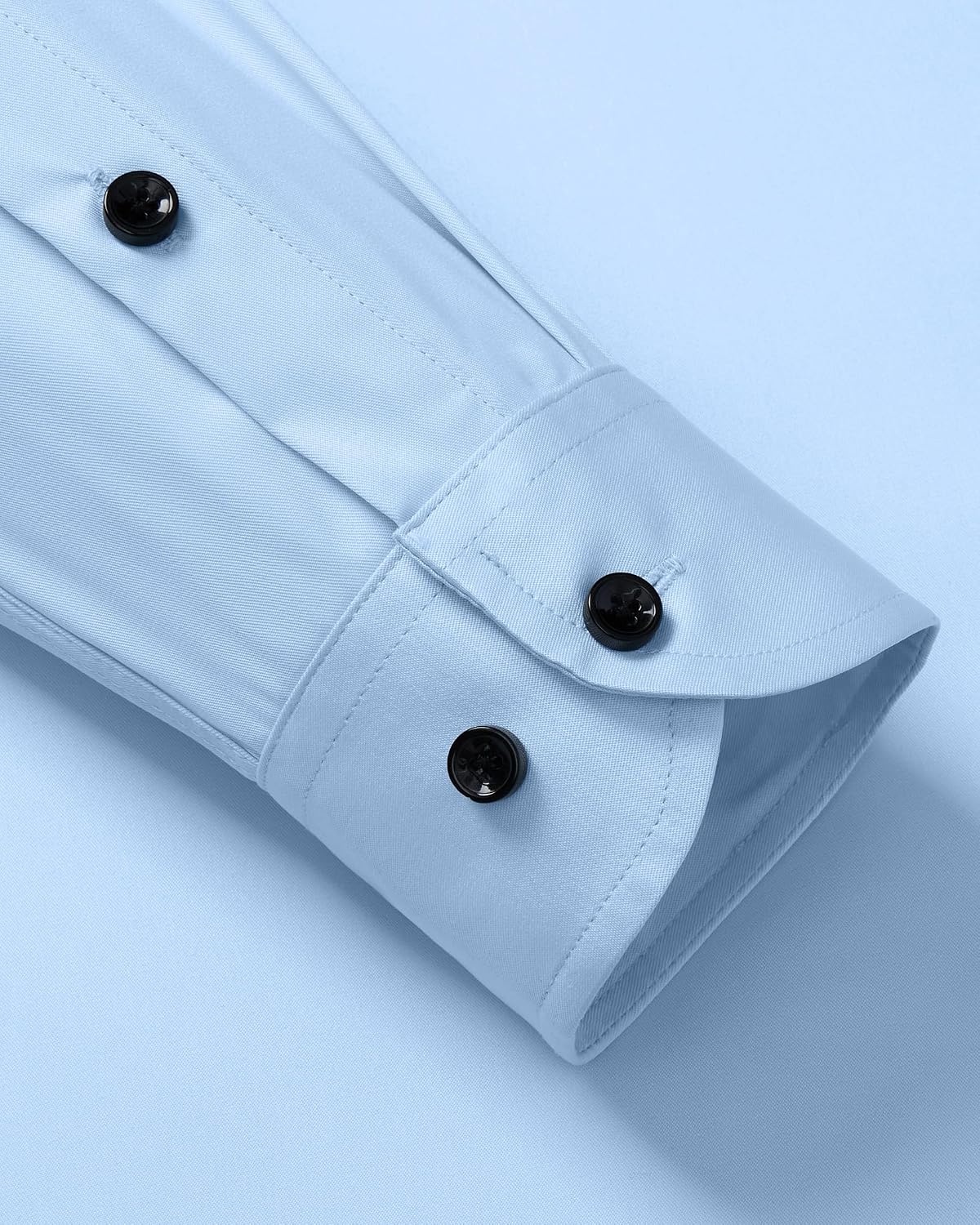 image:imageMens Dress Shirt Long Sleeve Wrinkle Free Stretch Button Down ShirtsBlue