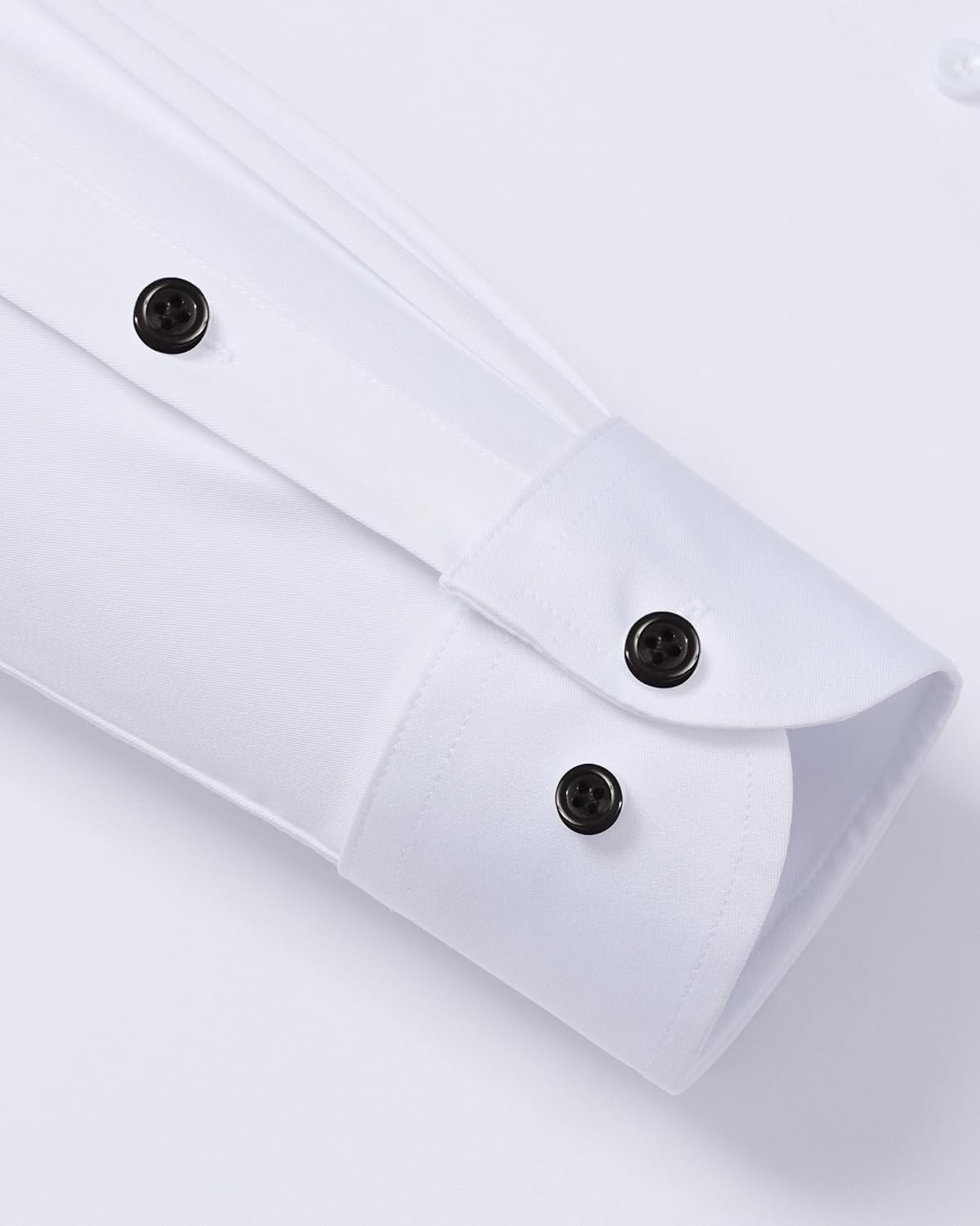 image:imageMens Dress Shirt Long Sleeve Wrinkle Free Stretch Button Down ShirtsWhite