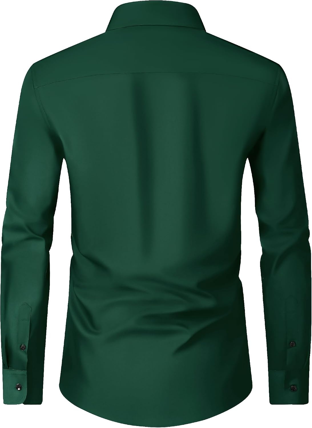 image:imageMens Dress Shirts Long Sleeve Wrinkle Free Business Button Down ShirtGreen