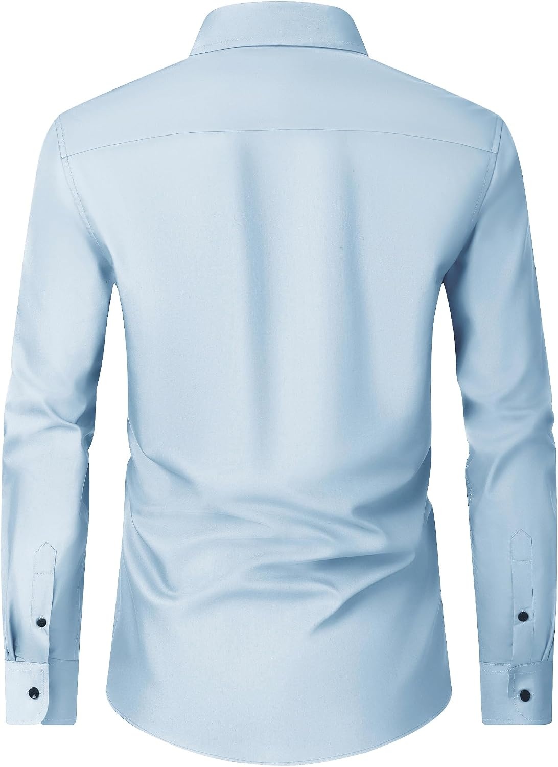 image:imageMens Dress Shirts Long Sleeve Wrinkle Free Business Button Down ShirtLight Blue