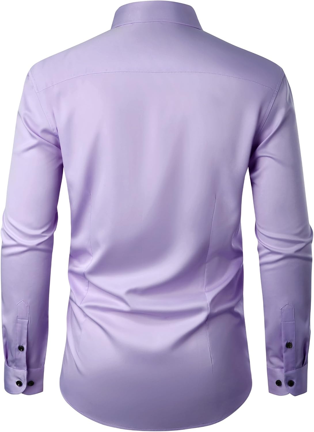 image:imageMens Dress Shirts Odor Resistant Long Sleeve Button Down Shirt StretchyLavender
