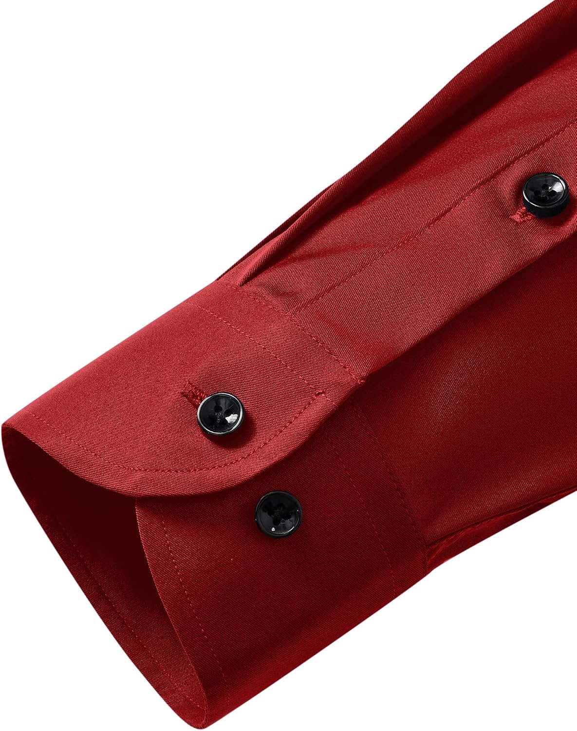 image:imageMens Dress Shirts Odor Resistant Long Sleeve Button Down Shirt StretchyRed